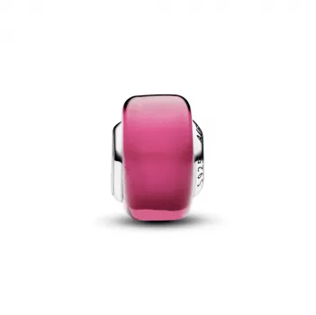 Pink mini privjesak od Murano stakla 