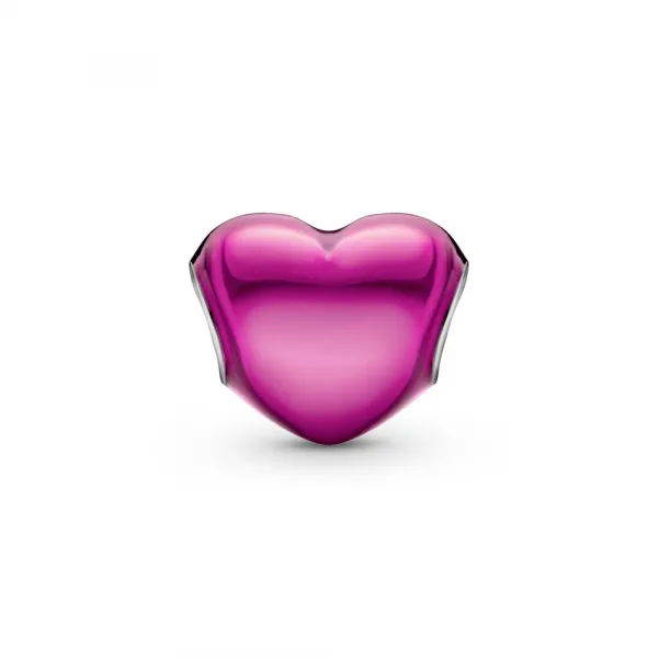 Privjesak Metalik ružičasto srce 