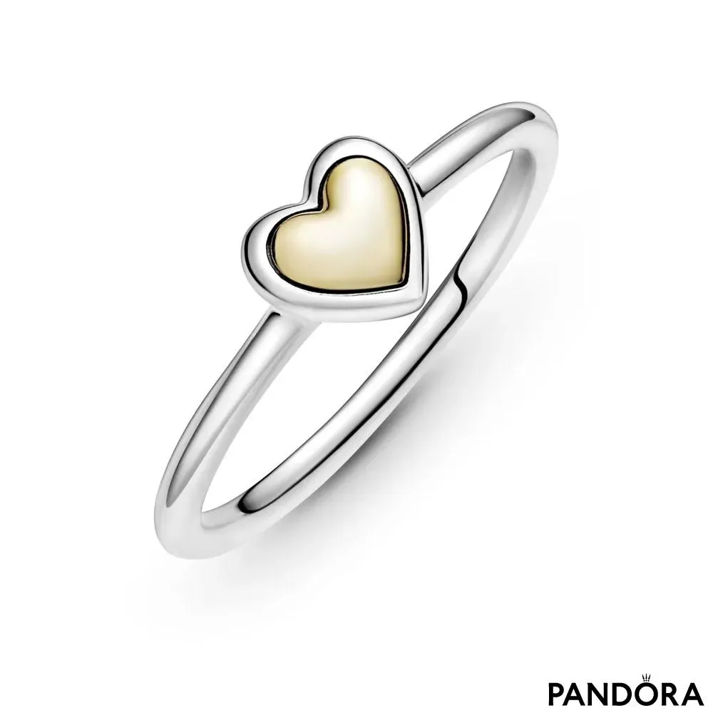 Prsten Kupolasto zlatno srce 
