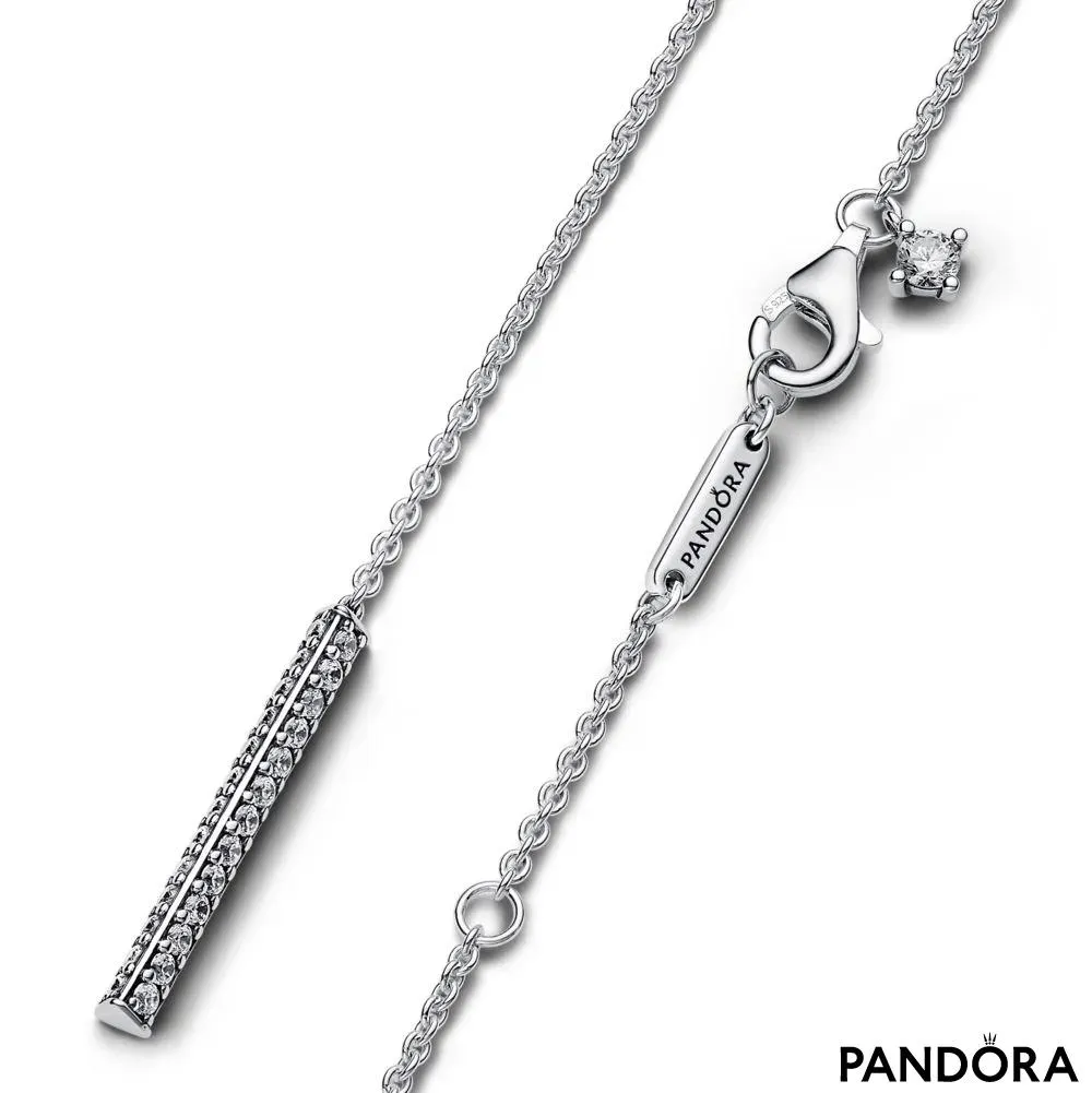 Pandora Timeless viseća ogrlica sa pave cirkonima 
