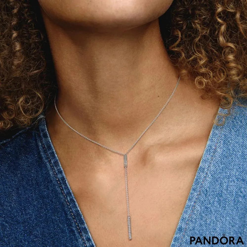 Pandora Timeless viseća ogrlica sa pave cirkonima 