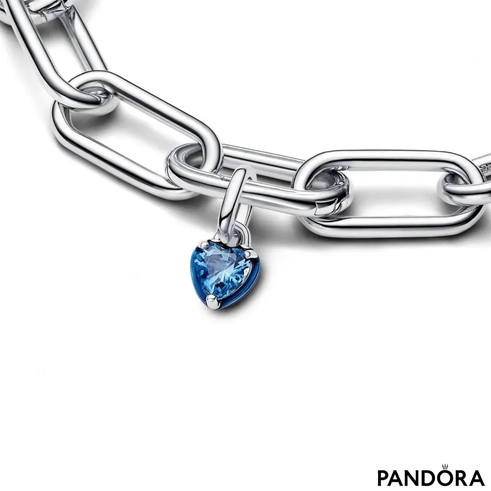 Mini viseći privjesak Pandora ME Plava čakra u obliku srca 