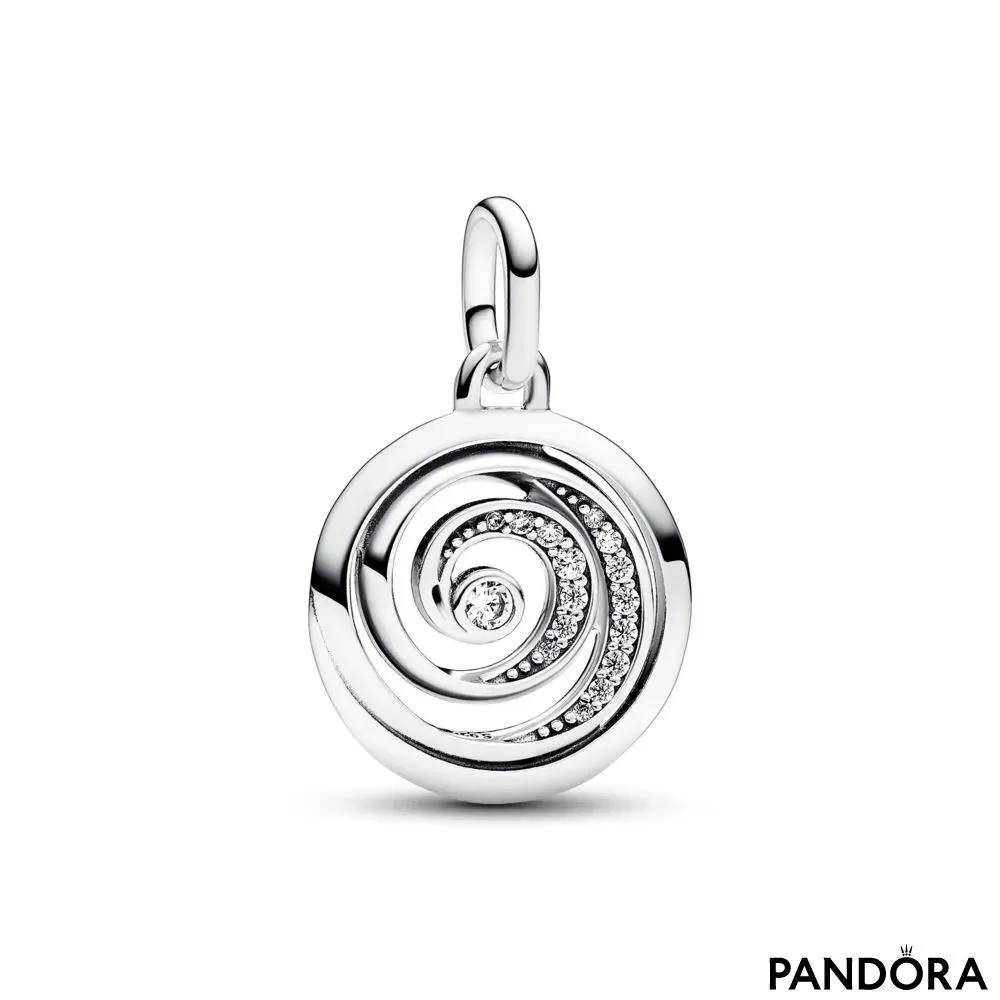 Privjesak sa medaljonom Pandora ME Spirala zahvalnosti 