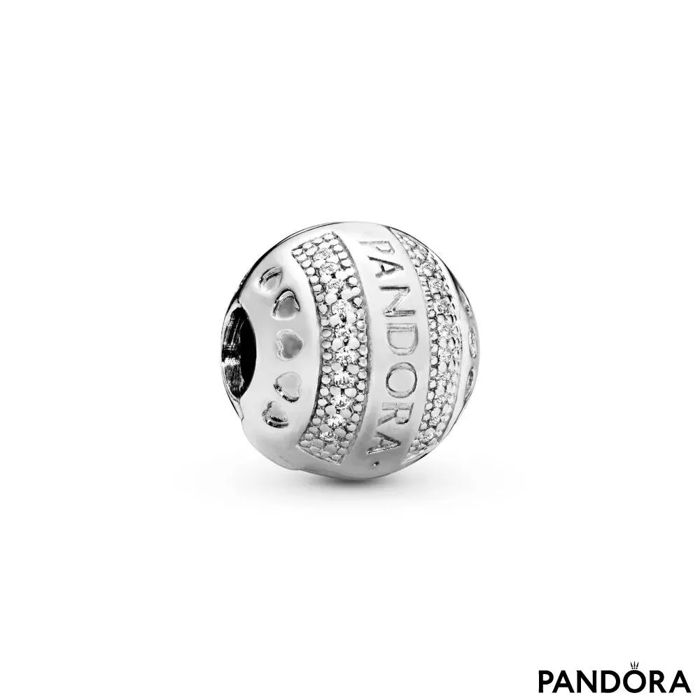 Kopča, okrugli s logom Pandora 