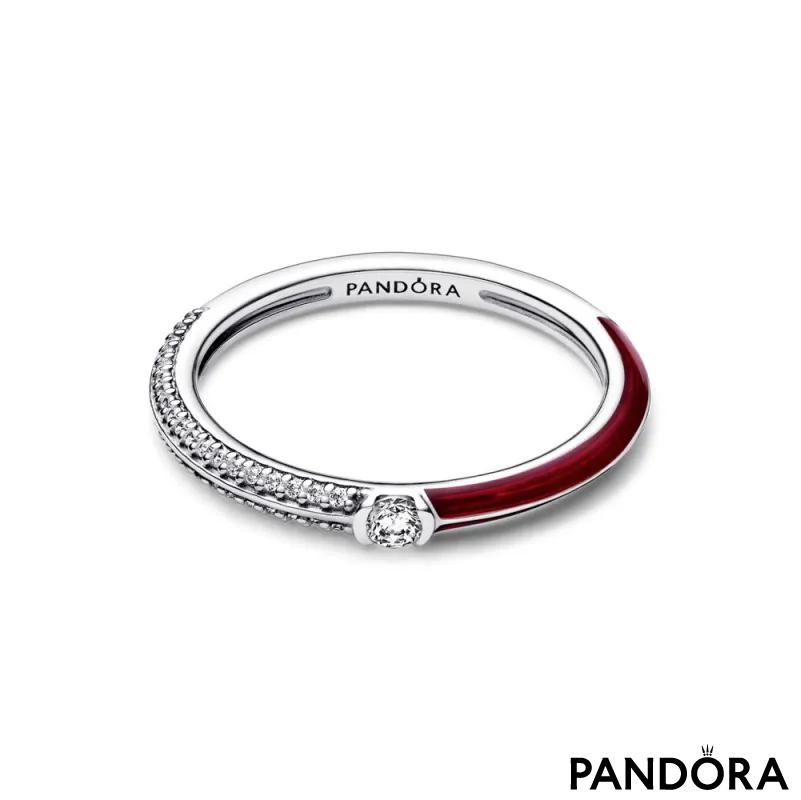 Prsten Pandora ME Pavé u polucrvenoj varijanti 
