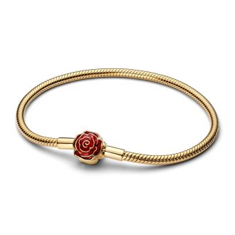 Narukvica Disney Beauty and the Beast Enchanted Rose, tekstura zmijskog lanca